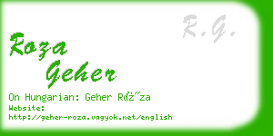 roza geher business card